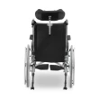 Cadeira de Rodas Dobrável Dellamed D700 T44 Reclinável em Alumínio Preto Até 130KG