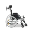 Cadeira de Rodas Dobrável Dellamed D700 T44 Reclinável em Alumínio Preto Até 130KG