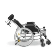 Cadeira de Rodas Dobrável Dellamed D700 T44 Reclinável em Alumínio Preto Até 130KG
