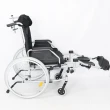 Cadeira de Rodas Dobrável Dellamed D700 T44 Reclinável em Alumínio Preto Até 130KG