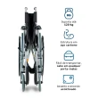 Cadeira de Rodas Dobravel Dellamed em Aço até 120KG D100 5588