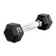 Halter Dumbbell Gallant Sextavado Emborrachado Pegada Cromada 1kg - (GDB01F3A-PT)