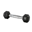 Halter Dumbbell Gallant Sextavado Emborrachado Pegada Cromada 1kg - (GDB01F3A-PT)