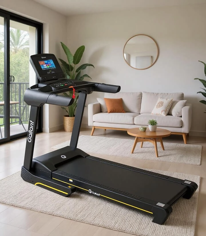 Esteira em uma sala de estar