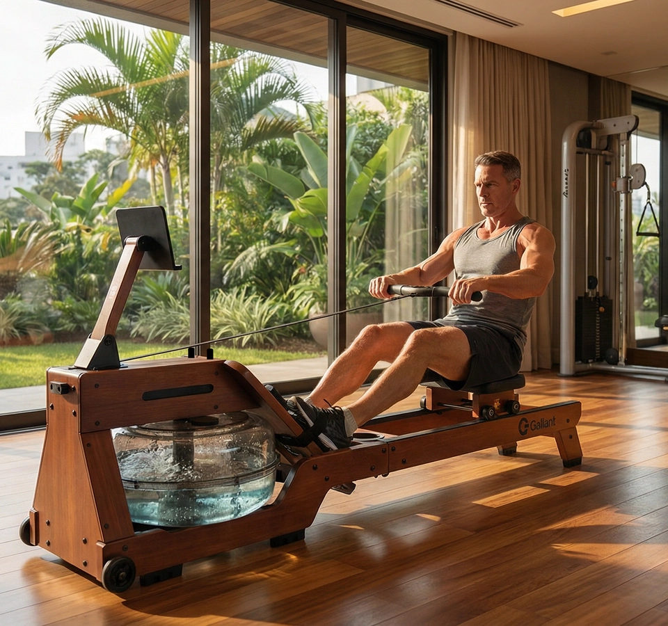 Imagem do Aparelho Simulador de Remo a base de água Gallant